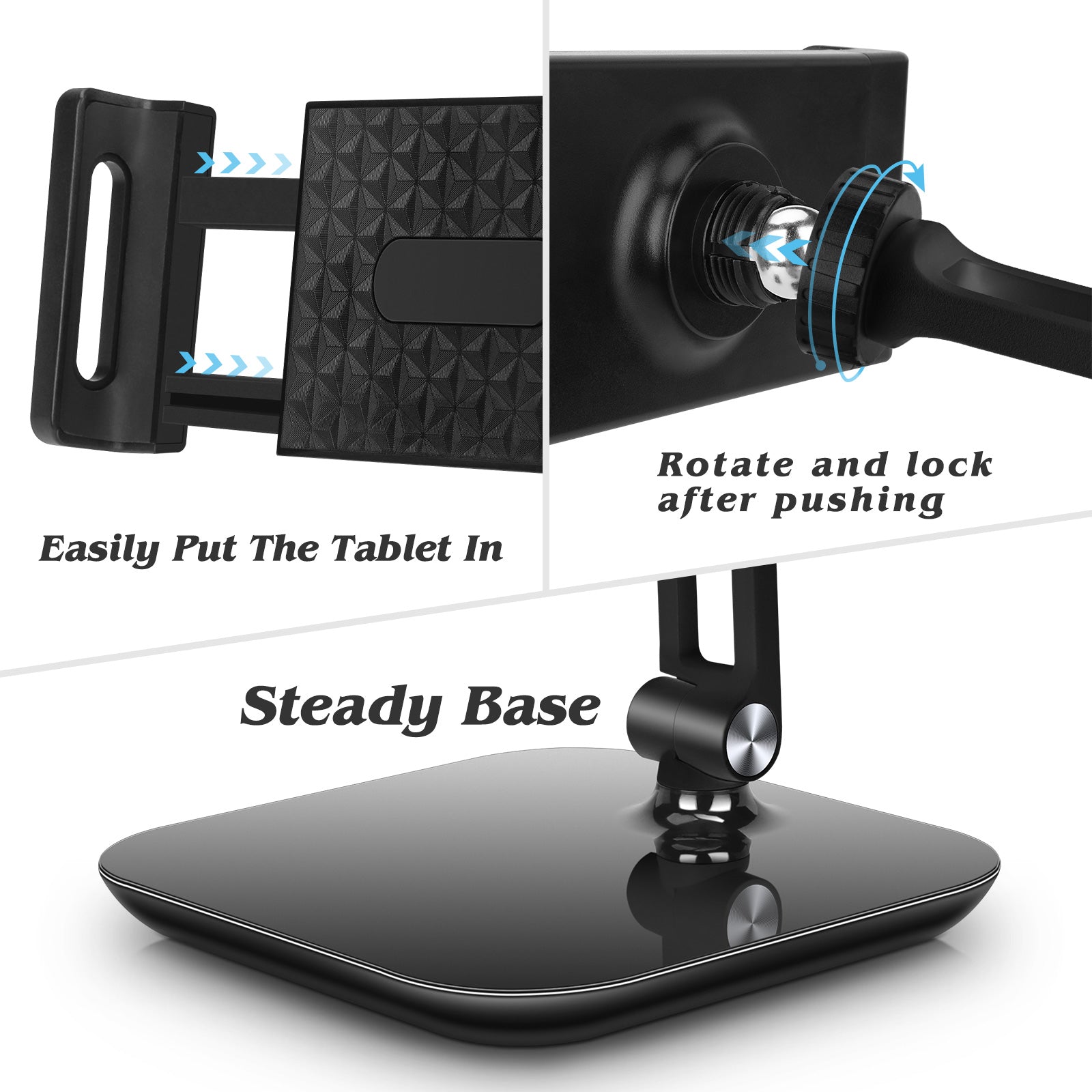 NS-06B Aluminum Alloy Desktop Phone Tablet Stand Rotatable Foldable Tablet Holder NS-06B Aluminum Alloy Desktop Phone Tablet Stand Rotatable Foldable Tablet Holder